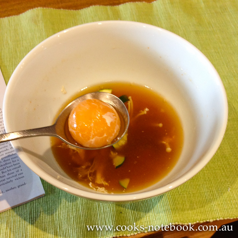 5:2 diet – Chicken broth with veggies and an egg